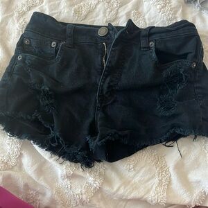 BLACK AMERICAN EAGLE SHORTS SIZE 0